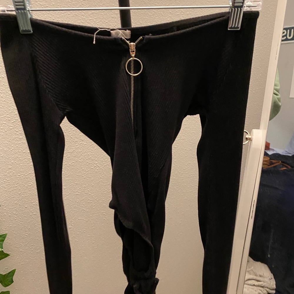 Black long sleeve bodysuit